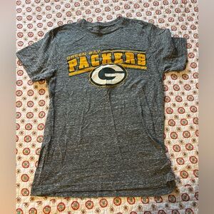NFL Team Green Bay Packers Marbled Gray Shirt size medium